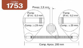 MANGUERA INYECCION CORRUGADA CRISTAL LARGO 230MM BOCA 6MM