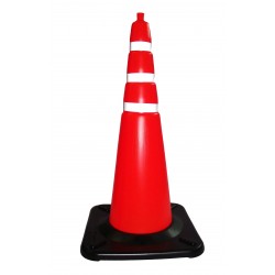 CONO SEGURIDAD 65CM BASE PESADA