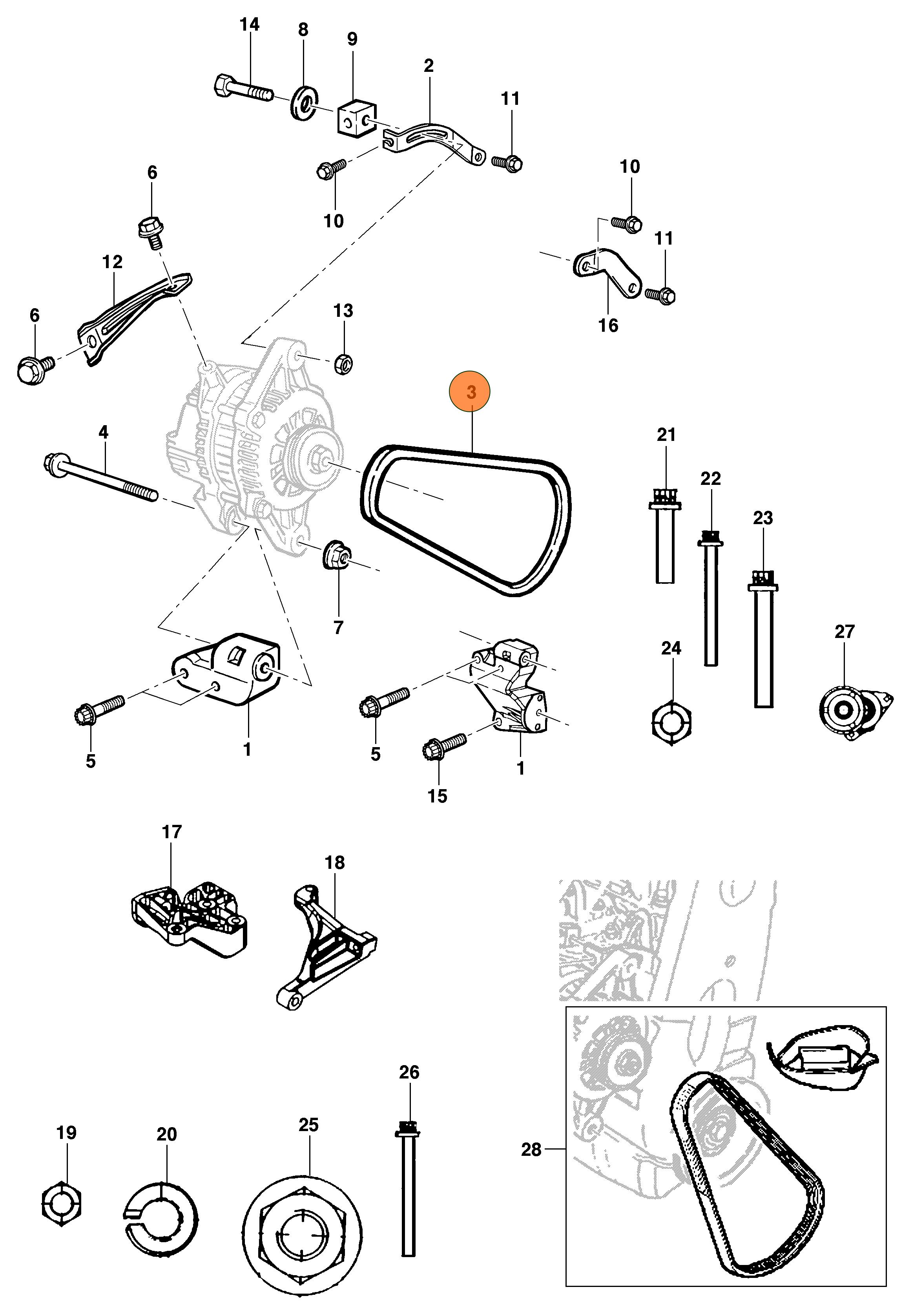 CORREA POLY V 5PK1795 GM CHEVROLET CORSA CELTA CLASSIC 1.4