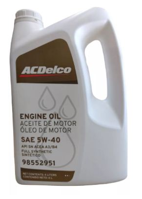 ACEITE SINTETICO 4L 5W40 ACDELCO 98552951