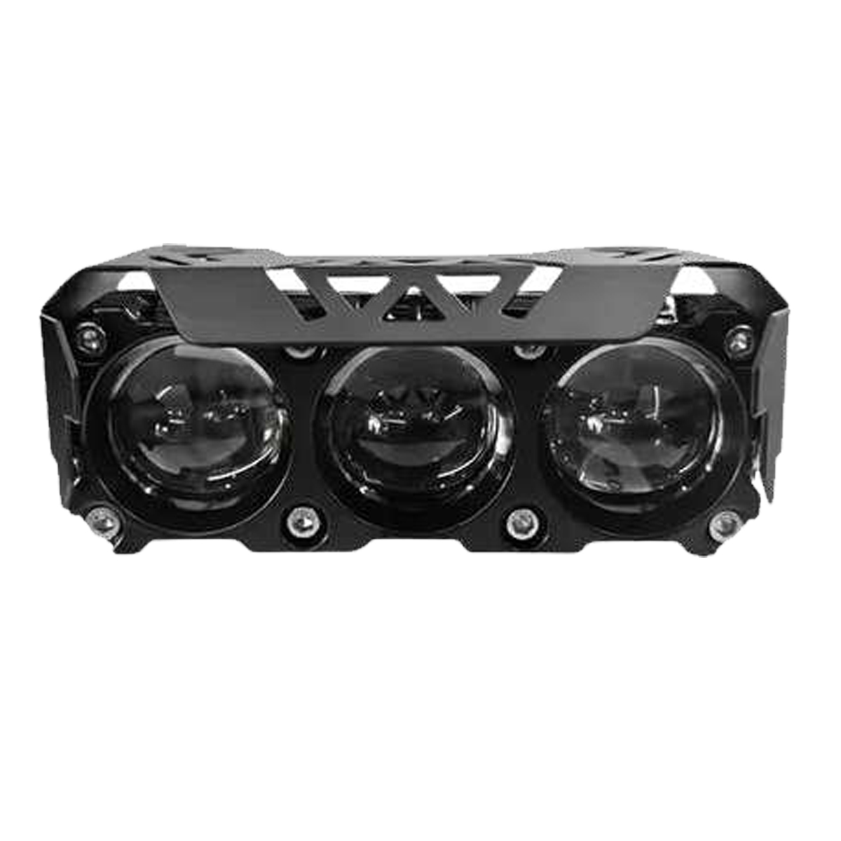 FARO AUXILIAR AMIKO DE 3 LED LUPA RECTANGULAR 12V 24V LUZ AMBAR BLANCA Y FLASH