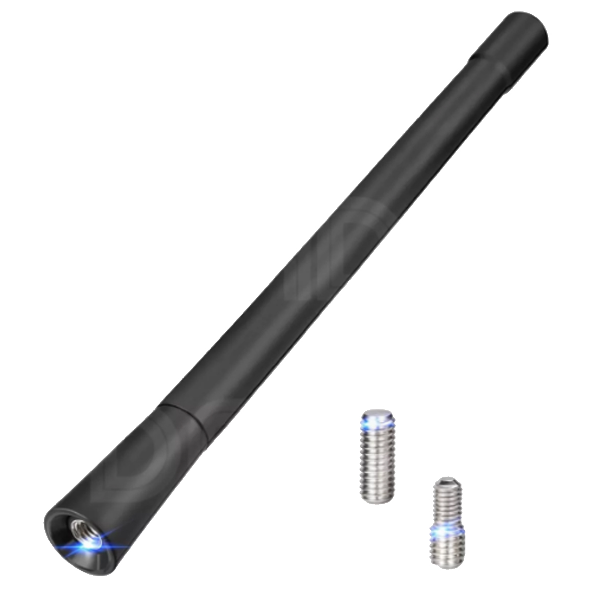 ANTENA DE GOMA UNIVERSAL  SIN CABLE LARGA 17CM C/ 2 ROSCAS ADAPTADORES