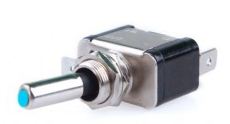 LLAVE TECLA 1 PUNTO UNIVERSAL PALANCA CON LED 12V AZUL
