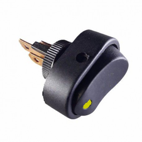 LLAVE TECLA UNIVERSAL OVALADA 31x20 12V C/LED AMARILLO