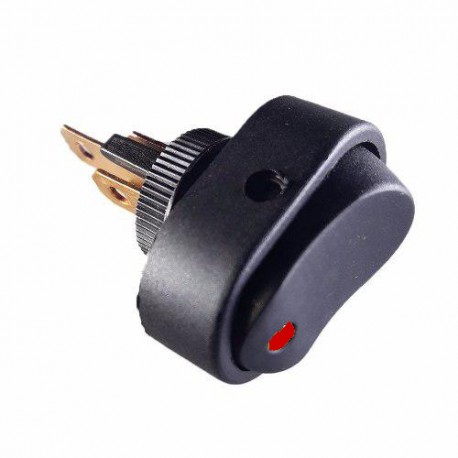 LLAVE TECLA UNIVERSAL OVALADA 31x20 12V C/LED ROJO