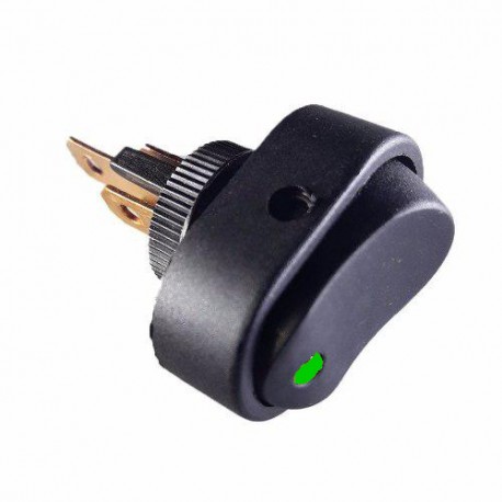 LLAVE TECLA UNIVERSAL OVALADA 31x20 12V C/LED VERDE