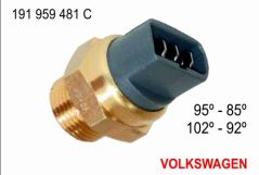 BULBO ELECTROVENTILADOR MLH FORD ESCORT GALAXY ORION ESCORT SIN A VW POINTER GOL CARAT GACEL GOLF PASSAT QUANTUN SAVEIRO