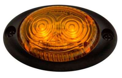 FARO BAIML BIVOLTAJE 12/24V 2 LED OVALADO AMBAR