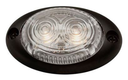 FARO BAIML BIVOLTALE 12/24V 2 LED OVALADO CRISTAL FRIO