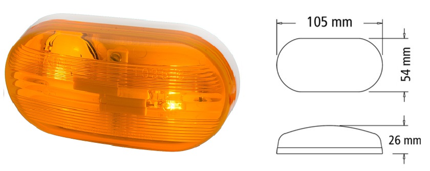 FARO BAIML 1035  PARA 2 LAMPARAS 2825 T10 BASE BLANCA C/U