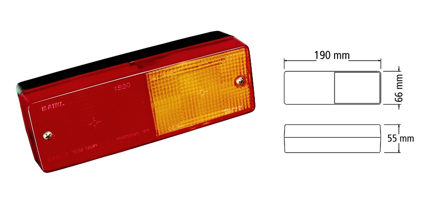 FARO BAIML 1530 ROJO AMBAR X JUEGO