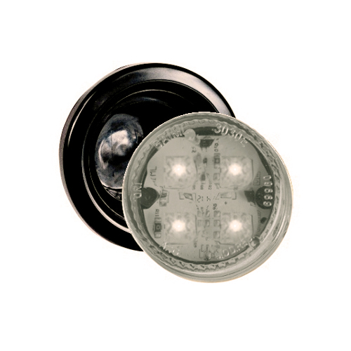 FARO BAIML 4 LEDS BIVOLTAJE 12/24V CRISTAL CON ARO FLEXIBLE