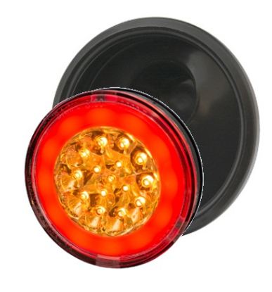 FARO BAIML 3300E 12/24V CON ARO FLEXIBLE POSICION Y GIRO AMBAR