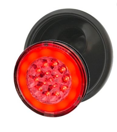 FARO BAIML 3300E 12/24V CON ARO FLEXIBLE POSICION Y STOP ROJO