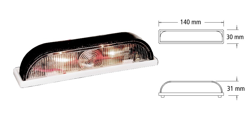 FARO BAIML 603 ILUMINA PATENTE CHICO 140X30MM C/U