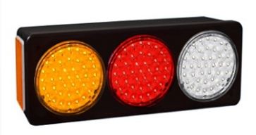 FARO BAIML 39 LEDS C/CAJA CRISTAL ROJO AMBAR IZQUIERDO
