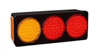 FARO BAIML 39 LEDS C/CAJA 12/24V 2 ROJOS 1 AMBAR IZQUIERDO