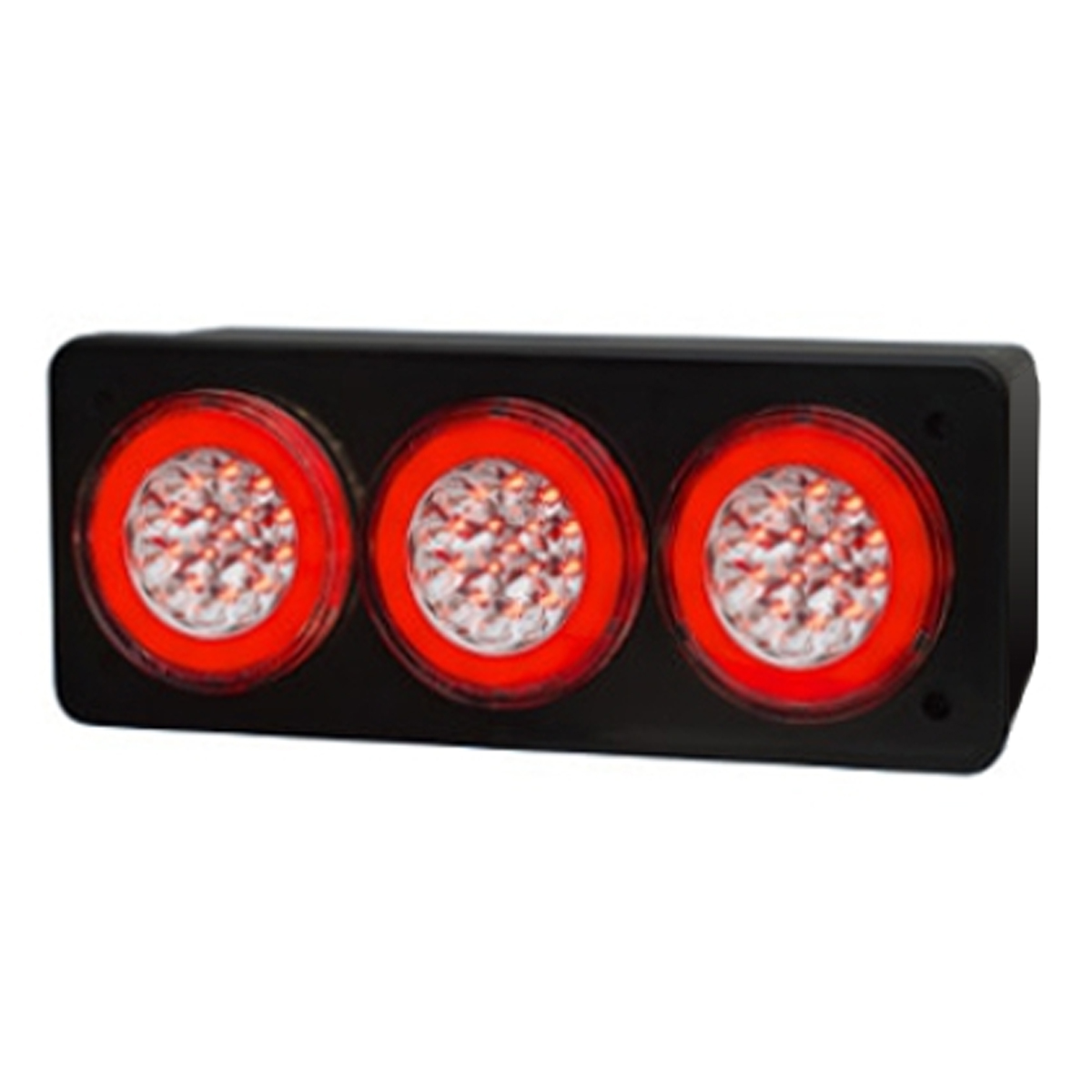 FARO BAIML C3300E C/CAJA 12/24V ROJO ROJO ROJO (3 MARIAS)