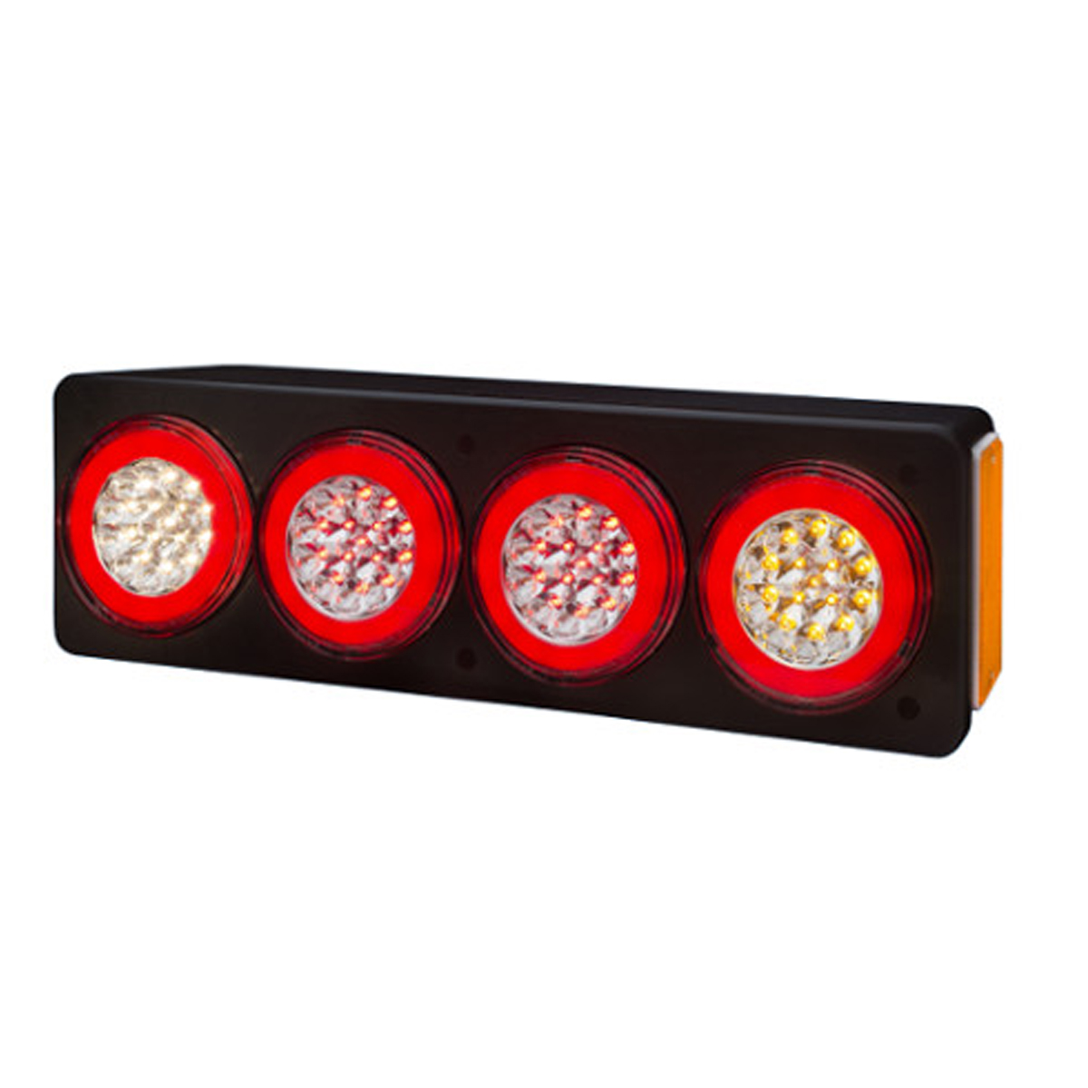 FARO BAIML C3300E C/CAJA 12/24V  CRISTAL ROJO ROJO AMBAR DERECHO
